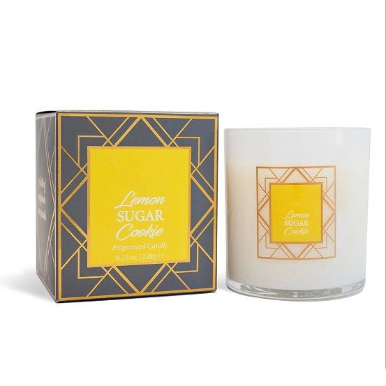 Wholesale private label Italy scented natural soy wax candles manufacturers with custom packaging